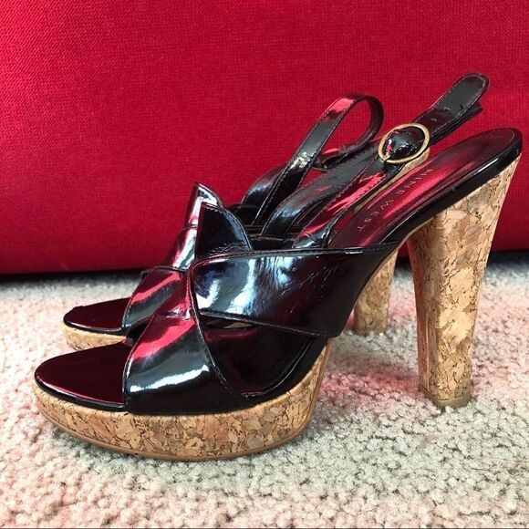 Nine West Lua Patent Leather Platform Sandal - Picture 3 of 14